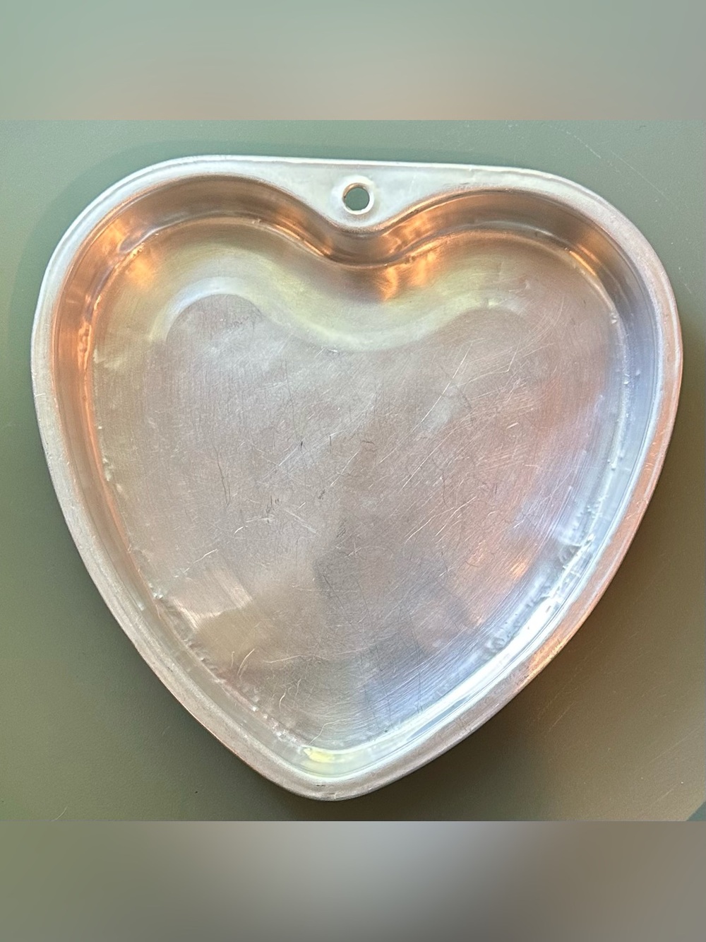Large, heart shaped cake pan